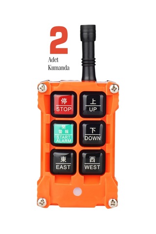 Endüstriyel Vinç Uzaktan Kumanda 4 Hareket 24 Volt