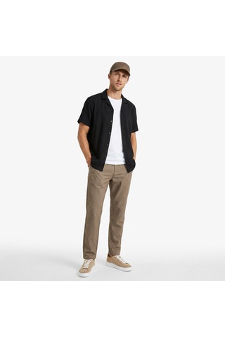 Nautica Erkek Siyah Regular Fit Kısa Kollu Gömlekdüzw65460t