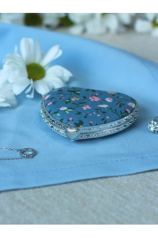 Moltobello Yuvarlak, Katlanabilir, Makyaj İçin Cep Aynası 195592819 Gri