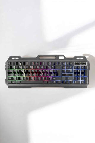 Oyuncu - 388 - Klavyesi Q Klavye Rgb Işıklı - Csmo-tex - Mouse li