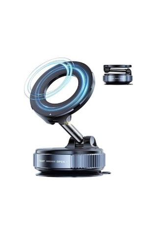 Zhltools Vakumlu Manyetik Araç İçi Telefon Tutucu Siyah