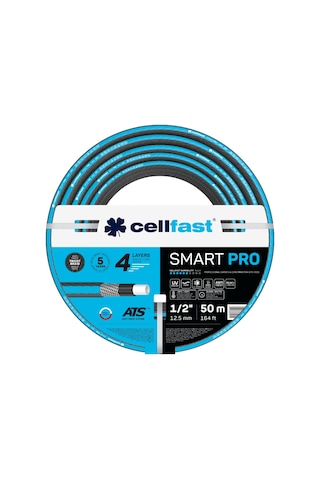 Cellfast Smart Pro Ats 4 Katmanlı Bahçe Sulama Hortumu 1/2" 50 M