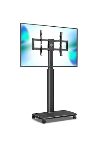 Fitueyes Tekerlekli Tv Sehpası, 32-70 Inç Lcd Led Ekran, Döner 60 Derece Ve Yükseklik Ayarlanabilir Antrasit 189437026