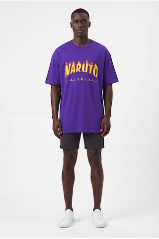 Blow Up Future Gen Naruto Oversize Erkek T-shirt 141429 Mor