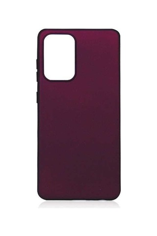 Galaxy Uyumlu A52 Kılıf Zore Premier Silikon Kapak Mürdüm
