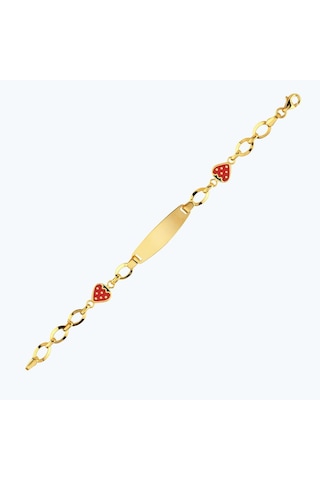 Altınbaş 22 Ayar Altın Çocuk Çilek Künye Bjrbl0010-25925 Renkli