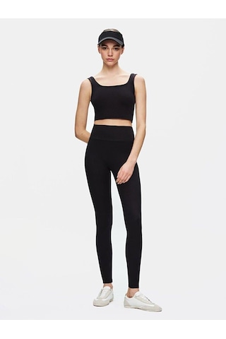 Ltb Bosana Kalın Askılı Kadın Crop 12258200062086 Siyah
