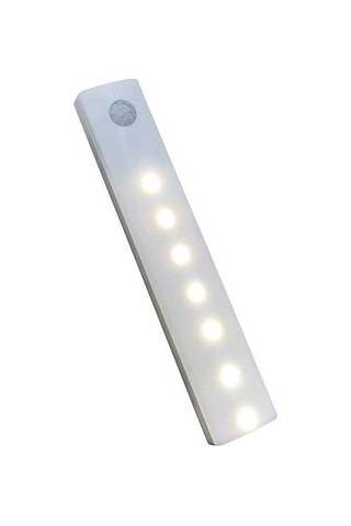 Fortunelane Led Hareketli Algılayıcı Lambası Usb Şarjlı 350mah Beyaz 7 Led Dolap/staircase/gece Lambası X15 Diğer
