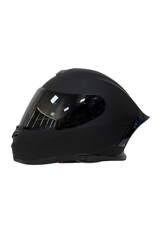 Rivox R1 Kapalı Motosiklet Kaskı Mat Siyah