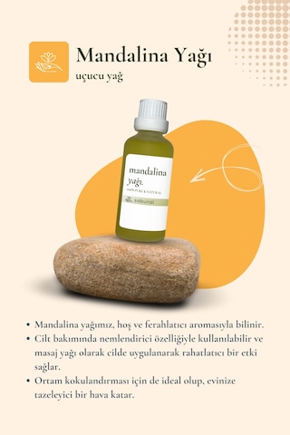 Sabunal Mandalina Yağı 50 ML Aromaterapi Ve Cilt Bakım Yağı