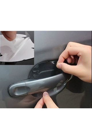Oto Araç Kapı Kolu Koruyucu Çizilme Önleyici Film Şeffaf 4 Adet N11.8631