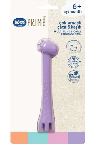 Wee Baby Prime Çok Amaçlı Çatal & Kaşık Kod:924 - Mor Mor
