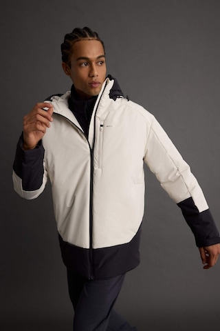 Defacto Defactofit Su İtici Regular Fit Kapüşonlu Fermuarlı Su Geçirmez Mont E9494ax25aubg715 Bej