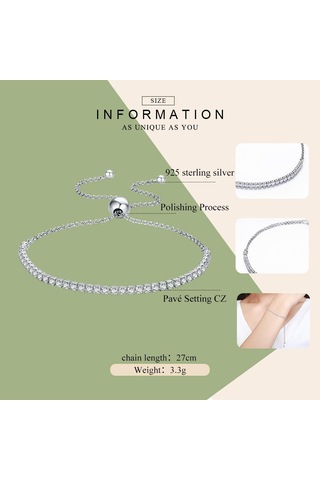 Wostu En Çok Satan Gerçek 925 Ayar Gümüş Köpüklü Strand Zincir Bileklik Kadınlar İçin Gümüş