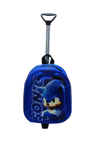 Anaokulu Çekçekli Sırt Çantası 3d Kabartmalı Kreş Erkek Çocuk Çantası Sonic