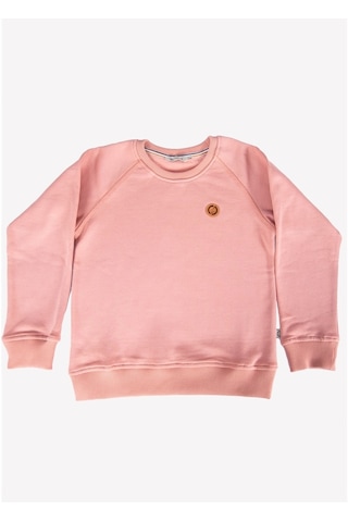 Kız Çocuk Pembe Organik Sweatshirt Pembe