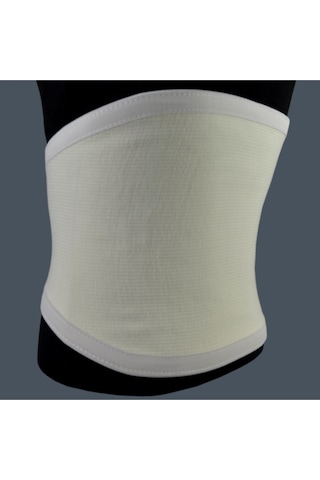 Doğal Saf Yün Ortopedik Angora Cırtlı Korse Krem