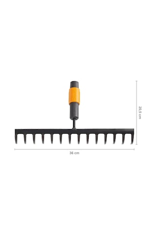 Fiskars Quikfit, 14 Dişli Tırmık, Alet Başlığı, Genişlik: 36 Cm,