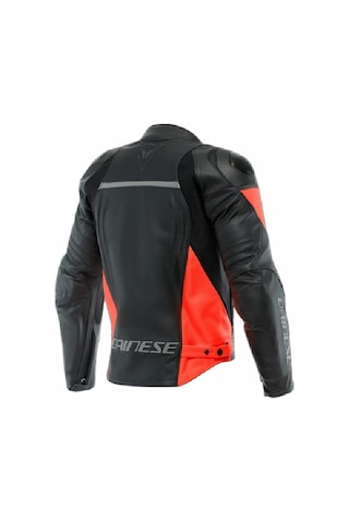 Dainese Daınese Ceket Racıng 4 Leather Jacket/black/fluo-red - 48