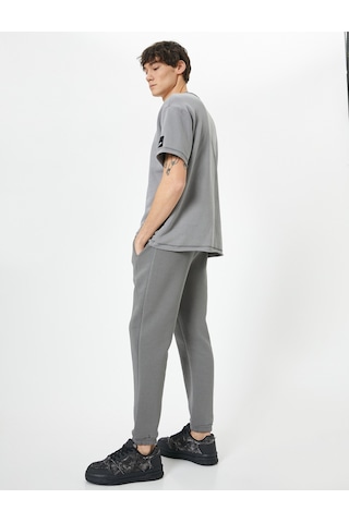 Koton Jogger Eşofman Altı Beli Bağcıklı Cep Detaylı Antrasit 4sam40058mk 4SAM40058MK928 Antrasit