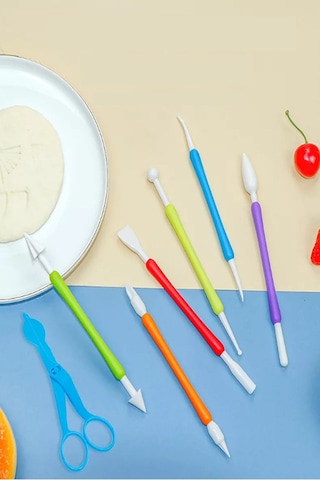 Valletta Harpia 7 Parça Pasta Şekillendirme Seti Karışık Renkli