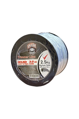 Misina Shark 3 Mm İçi Telli 2,5 Kg