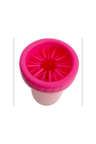 Pembe BÜYÜK BOY Gentle Köpek Ayak Yıkama Aparatı Pati Temizleme