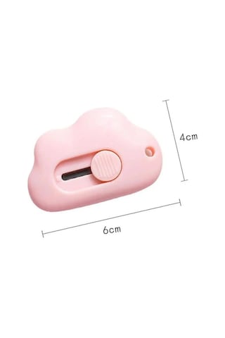 Pembe Bulut Model Mini Bıçak Açma Çakısı Taşınabilir Kağıt Kesme Ofis Malzemesi Maket Bıçağı