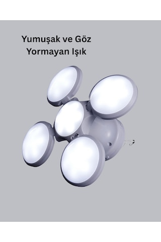 Solar Güneş Enerjili Ve Usb Şarjlı 5 Atlı Led Flzdgnkr - 5 Kamp Lambası