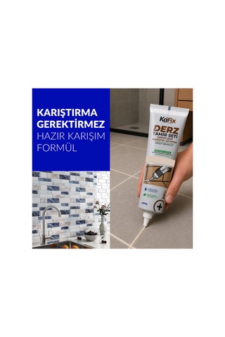 Hazır Derz Dolgu Tüpü Krem 400 Gr Hızlı Kuruyan Derz Tamir Ve Yenileme Tüpü