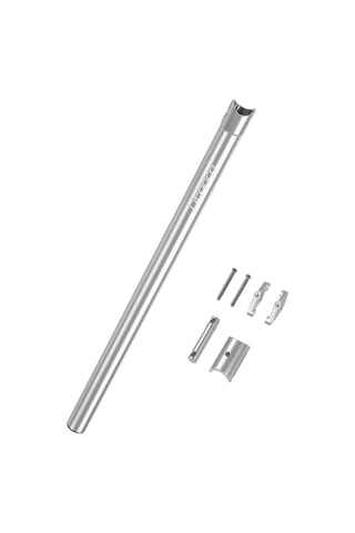 Jeehugo Dahon Katlanabilir Bisikletler İçin 31.8mm Alüminyum Oturma Çubuğu, 80kg Yüke Dayanır, Ayar Lanetli, Gümüş Renk Gümüş