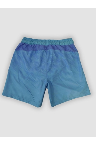 Nature The Brand Erkek Mavi Çizgi Desenli Çok Amaçlı Sporcu Deniz Şortu, Havuz Şortu, Koşu Spor Şortu Mavi