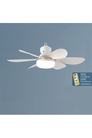 Eternal Luck Pervaneli Uzaktan Kumandalı Zaman Ayarlı Tavan Vantilatörü Lamba