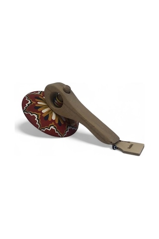 Çılgın Çark Ahşap Topaç Kırmızı