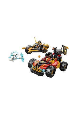 LEGO® NINJAGO® Kai ve Cole’un Birleşen Araçları 71864 - 7 Yaş ve Üzeri için 3 Minifigür İçeren Oyuncak Yapım Seti (394 Parça)