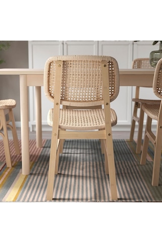 Voxlöv Ahşap Sandalye, Bambu Meridyendukkan El Dokuması Bambu 1adet
