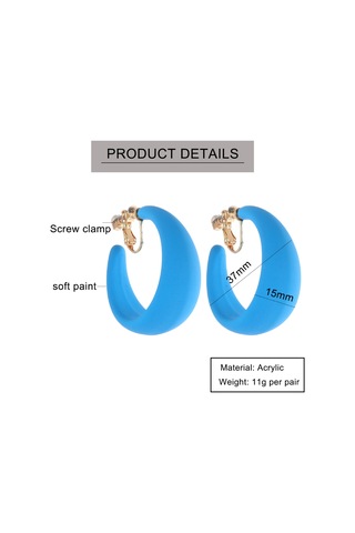 Geeksen Retro Stili Bold Açık Çemberli, Piercingsiz Kullanim, Konforlu Kanca Desenli, Pembe-altın Aksesuar Küpe Rose