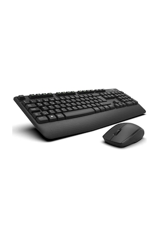 Turbox Workeys Office Usb Kablosuz 2.4ghz Siyah Multimedya Standart Q Kablosuz Klavye Ve Mouse Lazer
