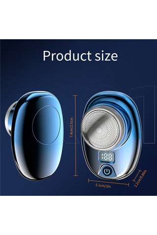 Xiaaokeji Mini Elektrikli Seyahat Tıraş Makinesi Erkekler İçin Cep Siyah