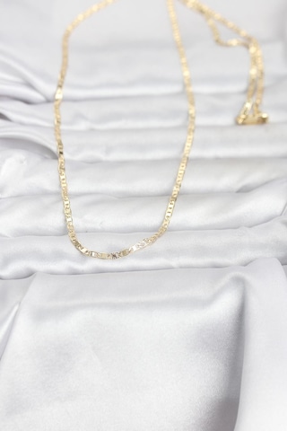 Cm 14k Gold Renk Zincir Model 60 Cm Kadın Kolye Altın - Beyaz 13536960