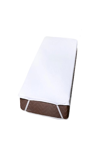 Derbey Sıvı Geçirmez 220x200 Cm Yatak Koruyucu Micro Alez Battal Boy Beyaz