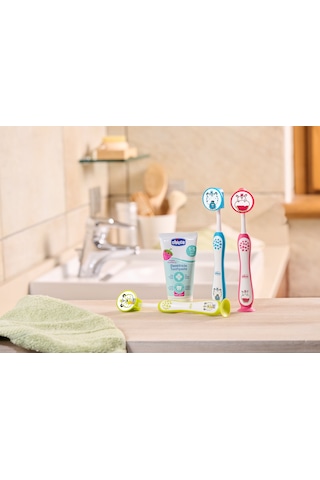 Chicco 2'li Diş Fırçası 3-6 Yaş Hıppo-panda 00012084000000