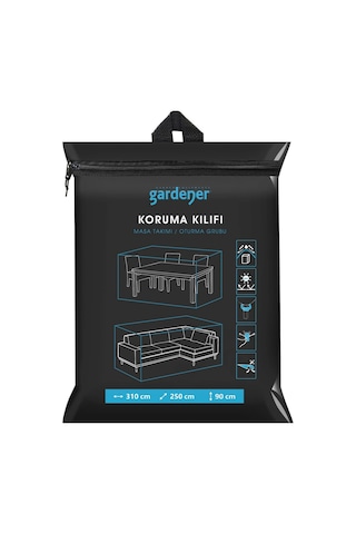 Gardener Masa Takımı Koruma Örtüsü Grdc306 / Kılıfı Pe 310 Cm X 250 Cm X 90 Cm Çok Renkli