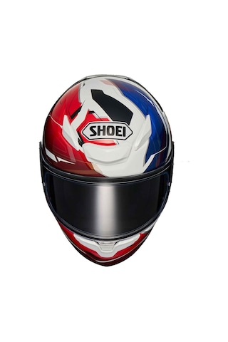 Shoei Nxr 2 Capriccio Kapalı Motosiklet Kaskı Beyaz - Kırmızı - Mavi