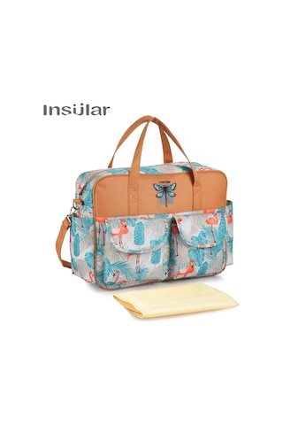 Teltree Büyük Kapasiteli Su Geçirmez Anne Çantası - Ayarlanabilir Omuz Askılı, Pratik Cepleriyle Anne Ve Bebek İhtiyaçları İçin İdeal Çok Renkli