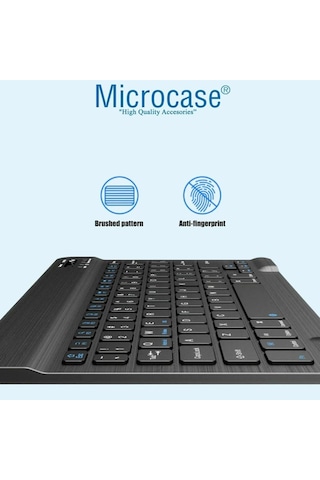 Microcase Xiaomi Redmi Pad 2 11 İnch İçin Bluetooth Klavye Tr Sticker + Bluetooth Mouse + Tablet Standı - Al2765 Lazer