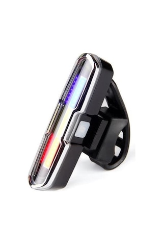 Rohs 3 Renk 168 Lümen Usb Şarjlı Polis Çakar Bisiklet Stop Siyah