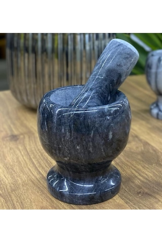 Siyah Yekpare Havan, Mermer Havan, Gerçek Mermer Oyma Havan