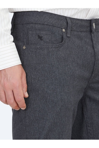 Kip Antrasit Dokuma Regular Fit Casual Pamuk Karışımlı Pantolon Antrasit