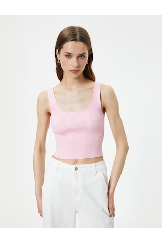 Koton Fitilli Atlet U Yaka Kalın Askılı Pembe 4sak30018ht 4SAK30018HT280